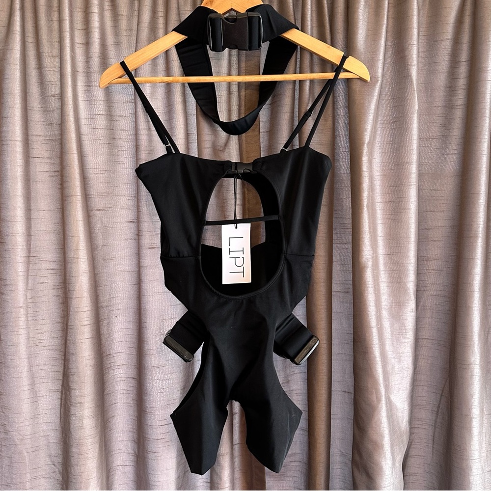 Lipt The Label NWT Summer Bodysuit Unitard Black XS